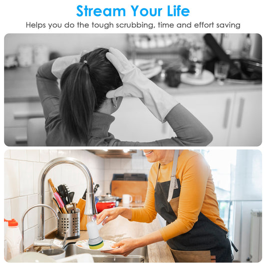 Electric Spin Scrubber — Cordless Rechargeable Cleaning Brush