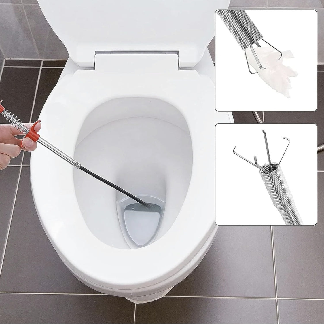 Drain Clearing , 63in 33in Drain Clog Remover, 60cm 160cm Spring Pipe Dredging Tools, Drain Cleaner Sticks Clog Remover Cleaning Tools, Gutter Cleaning Tools Drain Cleaner For Toilet Sewer Shower Kitchen