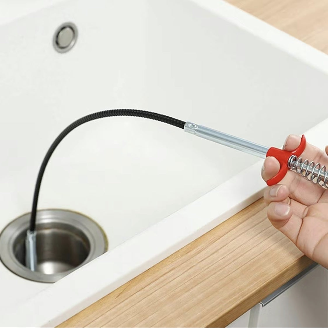 Drain Clearing , 63in 33in Drain Clog Remover, 60cm 160cm Spring Pipe Dredging Tools, Drain Cleaner Sticks Clog Remover Cleaning Tools, Gutter Cleaning Tools Drain Cleaner For Toilet Sewer Shower Kitchen