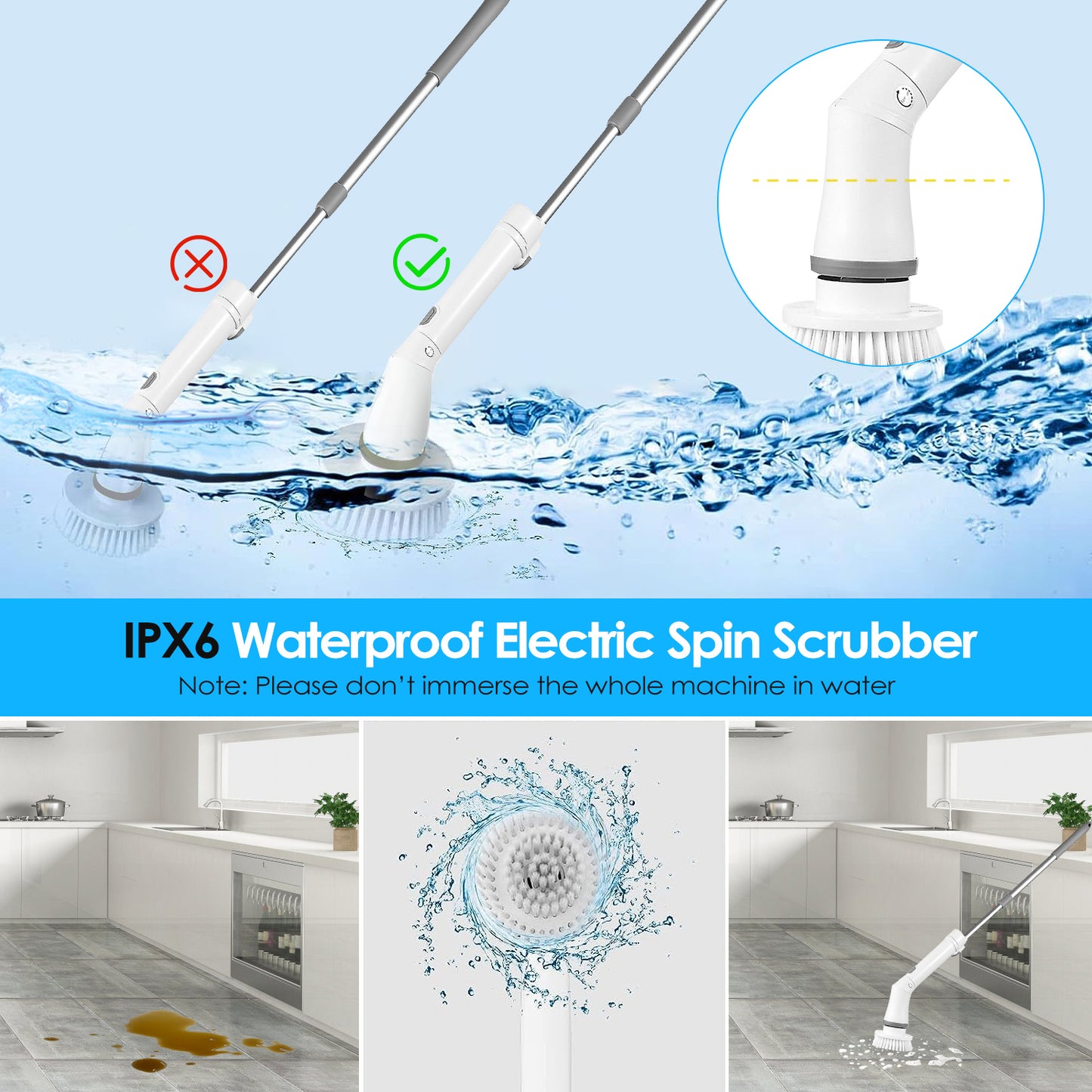 Electric Cleaning Scrubber Pro